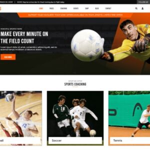 Esportes - Laranja e Preto